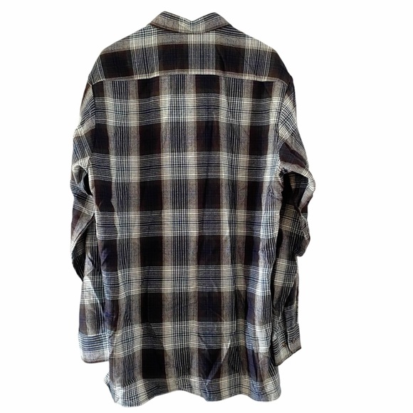Grunge Flannel Shirt BACKPACKER SPORTSWEAR XL Tall Men’s Button Down Plaid - Picture 6 of 9
